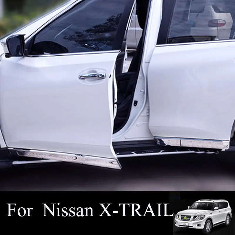

For Nissan X-Trail X Trial Rogue T32 2014 2015 2016 2017 ABS Chrome Side Door Body Protection Molding Trim Cover Car Styling