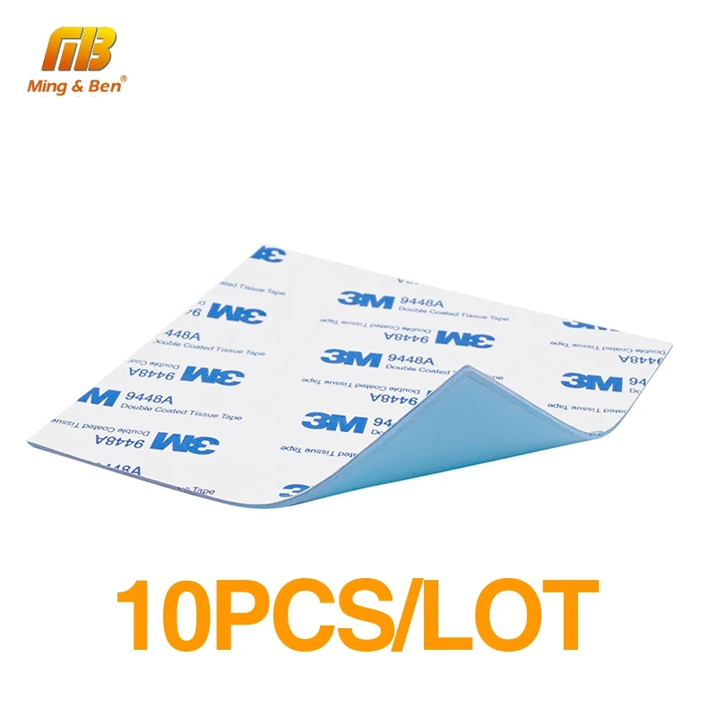 10 piezas 3 M un lado de alta conductividad térmica de silicona pegatinas de Gel de sílice de 10x10x1,5mm para la refrigeración del ventilador de la computadora DIY