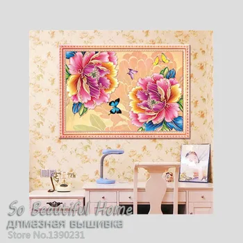 

New diy diamond embroidery peony flower full drill running cross stitch diy diamond mosaic Home decoration Neddlework SF6457
