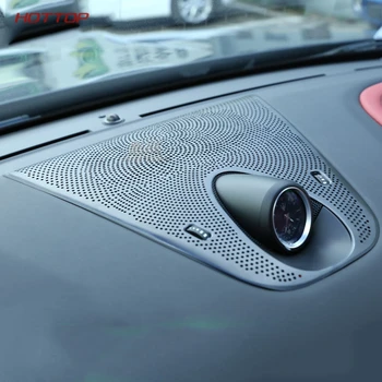 

Black Dashboard Stereo Speaker Net Cover decoration decals fit for Maserati Levante Aluminium alloy Car styling