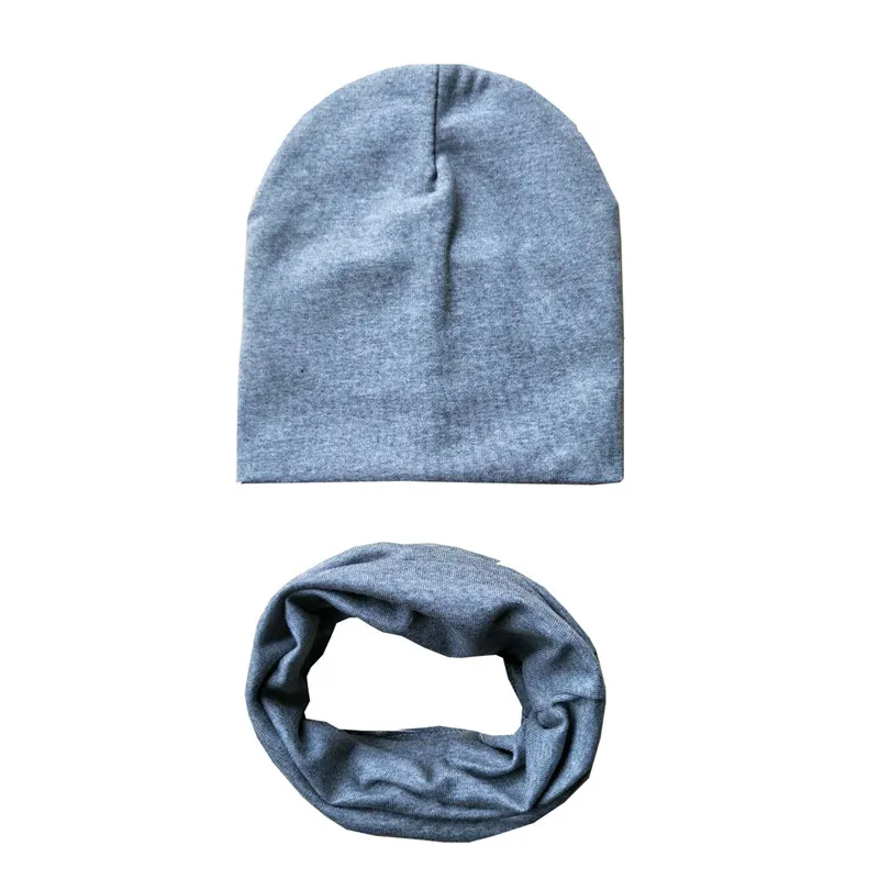 

2019 Spring Baby Hat Set Autumn Winter Boy Neck Collar Girls Scarf Warm Neckerchief Kids Beanies Sets Cotton Children Hat Scarf