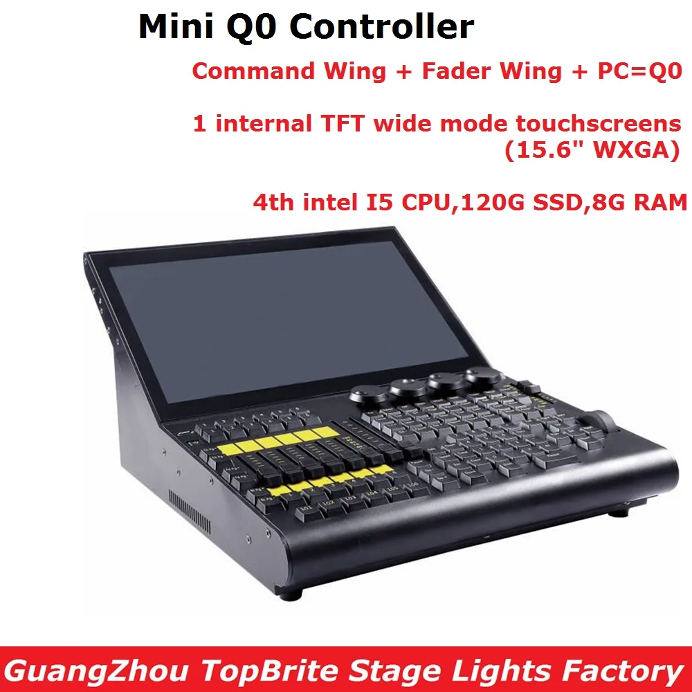 

Free Shipping m a Fader Wing + Command Wing + PC Stage Effect Light Dj Equipment Mini Q0 Controller Moving Head Light Console