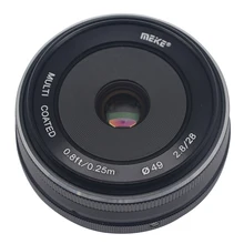 Mcoplus/Meike MK-28-2.8 28 мм f/2,8 объектив с фиксированным ручным фокусом для системы 4/3 APS-C Panasonic Lumix GM1 GM2 GX1 GX2 GX7 GX8 GF5 GF6