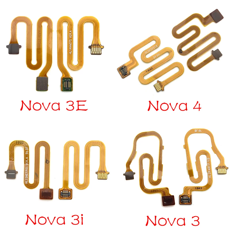 

For Huawei P20 Pro P30 Lite Honor 8X 10 Y9 P Smart 2019 Nova 3 3i 4 Home Return Button Fingerprint Sensor Connector Flex Cable