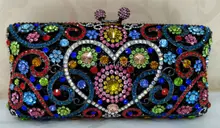 KEINE. e39 Kristall Abendtasche Clutch Pfau diamant pochette soiree Frauen abend handtasche hochzeit clutch tasche