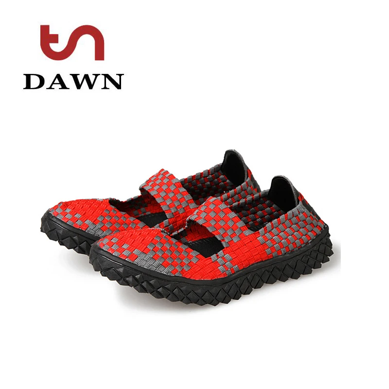 9 colors handmade casual shoes weave elastic flats breathable lazy shoes large size summer gym climb