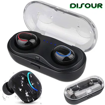 

DISOUR TWS Bluetooth Earphone Touch Control Smart Noise Reduction HIFI Bass Mini Wirelesss Earbuds With Microphone For iphone 8