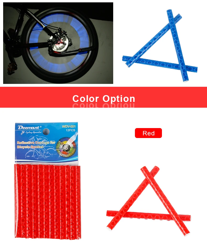 Cheap Deemount 60PCS Bicycle Light Reflective Bars for Spoke Use Light Sensitive Strips Visual Warning Figments Safe Bike Cycling 5 Cheap Deemount 60PCS Bicycle Light Reflective Bars for Spoke Use Light Sensitive Strips Visual Warning Figments Safe Bike Cycling 5