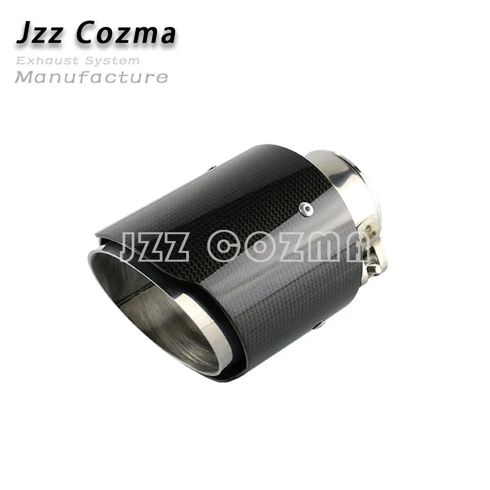 Jzz Cozma 2,2" впускная выхлопная труба для 3,5"/" /4,5" выход из углеродного волокна akrapovic выхлопная труба с выхлопными наконечниками зажим