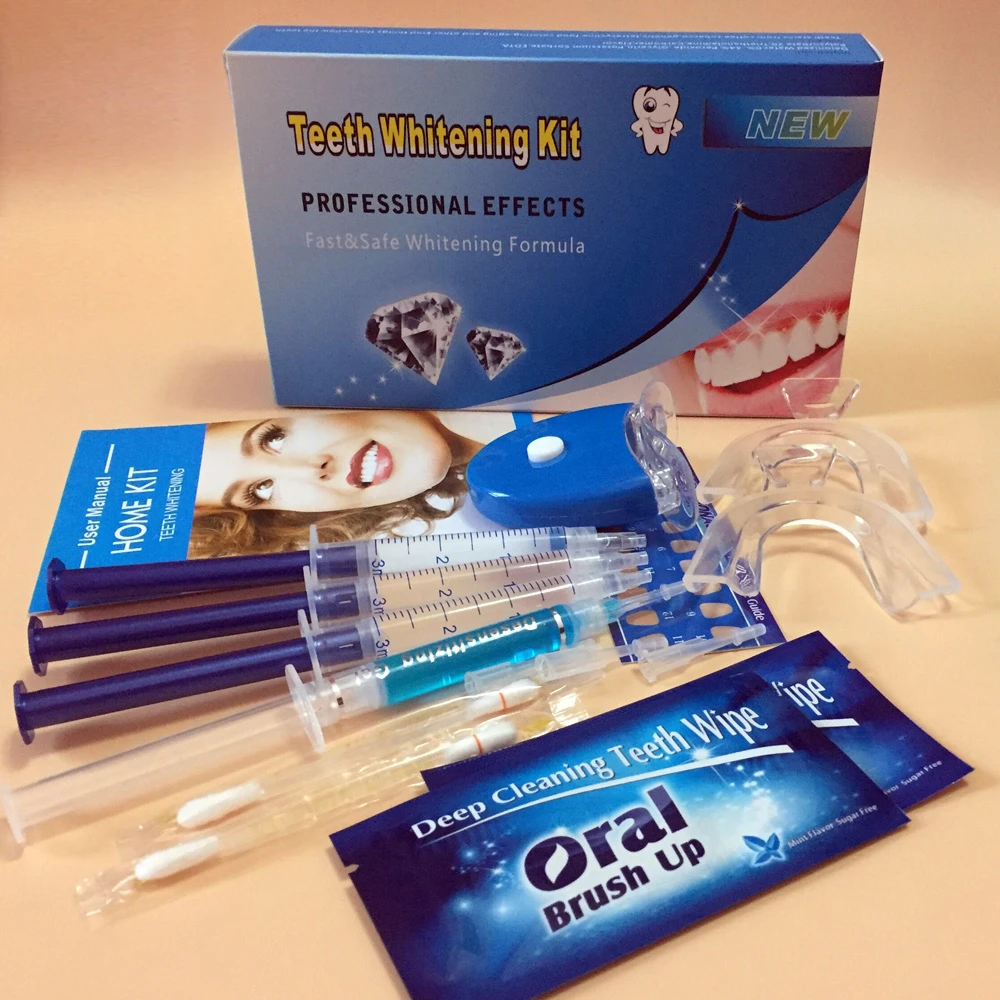 Home Teeth Whitening Kit With Peroxide Whitening Gel Mouth Tray Teeth