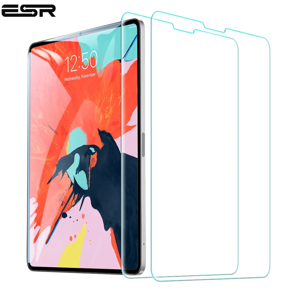 ESR HD Screen Protector for iPad Pro 12.9 2018 3X Tempered Glass Tablet