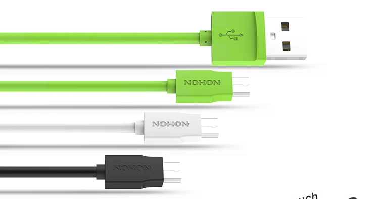 NOHON Micro USB кабель для samsung, Xiaomi, Meizu, Nokia, LG, sony, huawei, Android телефонов, DV, MP3, кабель для быстрой зарядки и синхронизации данных