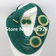 Супер гламурный павлин синий бисером ювелирные изделия для женщин нигерийские Свадебные африканские бусины комплект ювелирных изделий