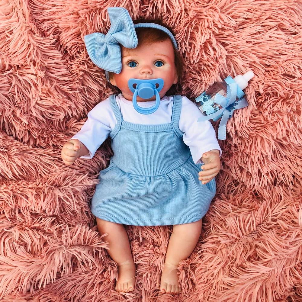 Кукла реборн OtardDolls 42 см виниловая Реборн Реалистичная кукла Младенец Ручной