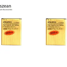 Ciszean 2 шт./лот 2850 мАч EB-L1M1NLU золото литий-ионная Замена батареи для samsung Galaxy ATIV S i8750 i8370 i8790 Bateria Batterij