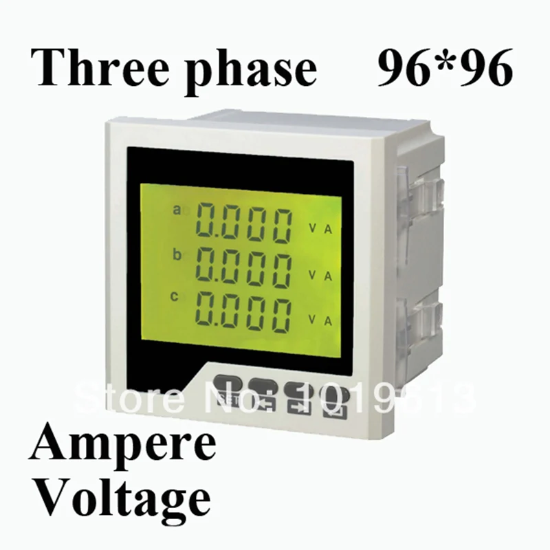 Трехфазный ЖК-Цифровой Амперметр Вольтметр Амперметр комбинированная Таблица
