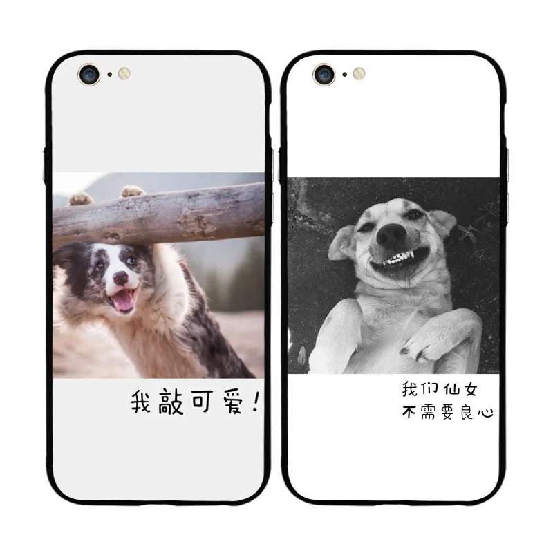 Y-ZU чехол для телефона iPhone 6 6s 7 8 plus X личность оригинальность смешная собака рука
