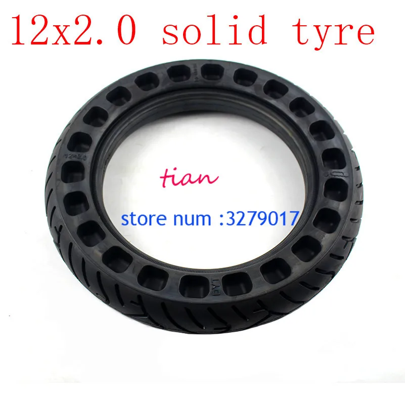 

High Quality 12 inch solid wheel tyre Wtih Good Reputation 12x2.0for Many gas scooter E-bike Hoverboard Self Balancing Parts