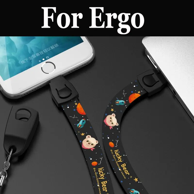 USB-ремешок мультяшный милый кот ремешок для телефона Ergo F500 A502 Aurum F501 Magic F502 Platinum Max