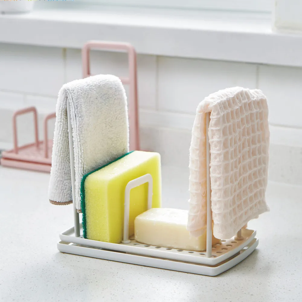 Plastic Kitchen Bathroom Shelfs kitchen Towel Rack Hanging Holder