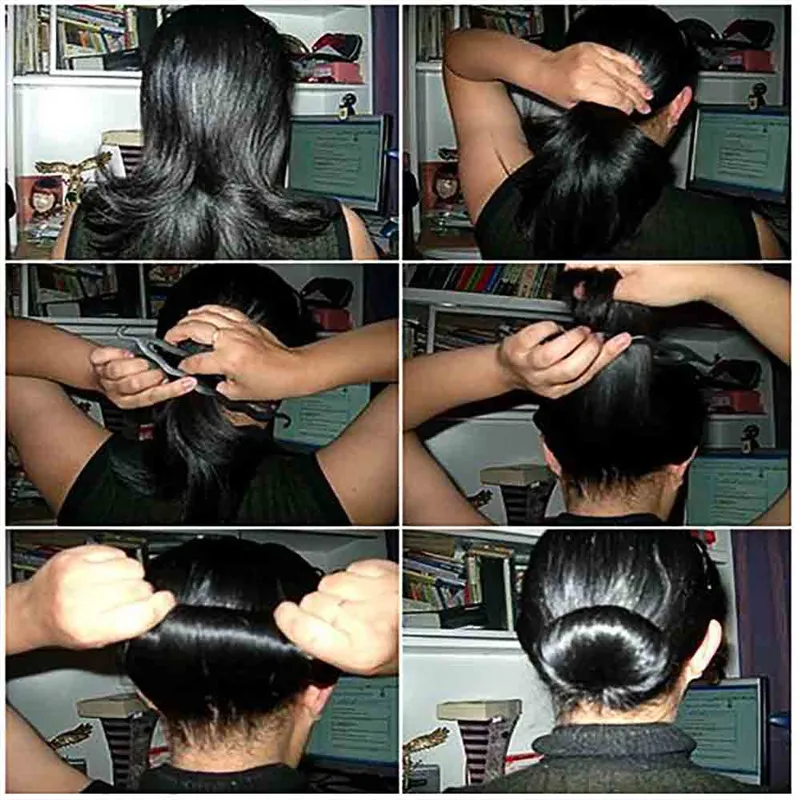 4pcs Plastic Magic easy Bun Hair Twist Braid Tool Holder Clip hair style maker Braiders Styling Tool