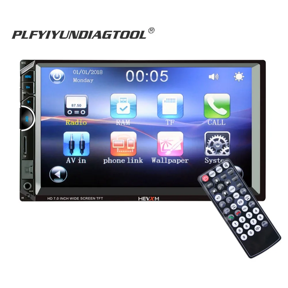 

Car Multimedia Player with IOS/Android Mirror Link Bluetooth Autoradio 2 Din 7" Touch Screen MP5 Player TF USB Car Radio