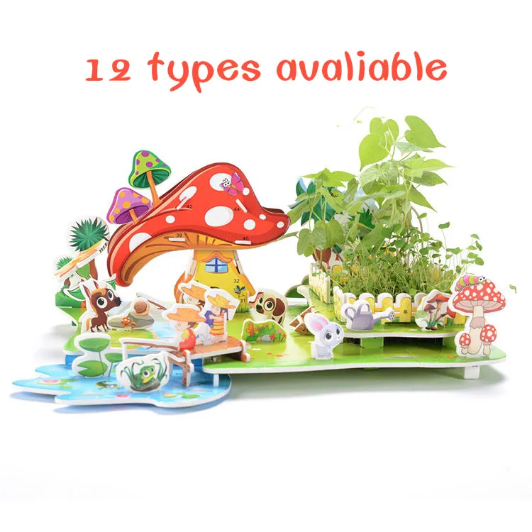 New Arrival 3D Puzzle Puzzle Biodegradable Plant Planting Healthy