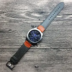 Роскошный 22 мм наручные часы Группа для samsung Шестерни S3 натуральная простой кожаный ремешок для huawei часы 2Pro браслет для huami Amazfit