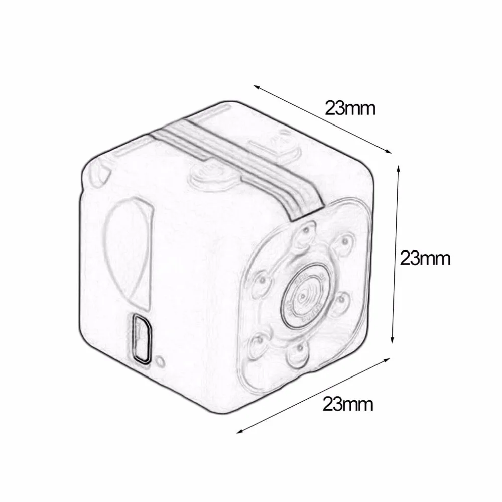 SQ11 мини камера 1080P Спорт DV Мини Инфракрасный монитор ночного видения Скрытая SQ11 маленькая камера s DV видео рекордер Cam