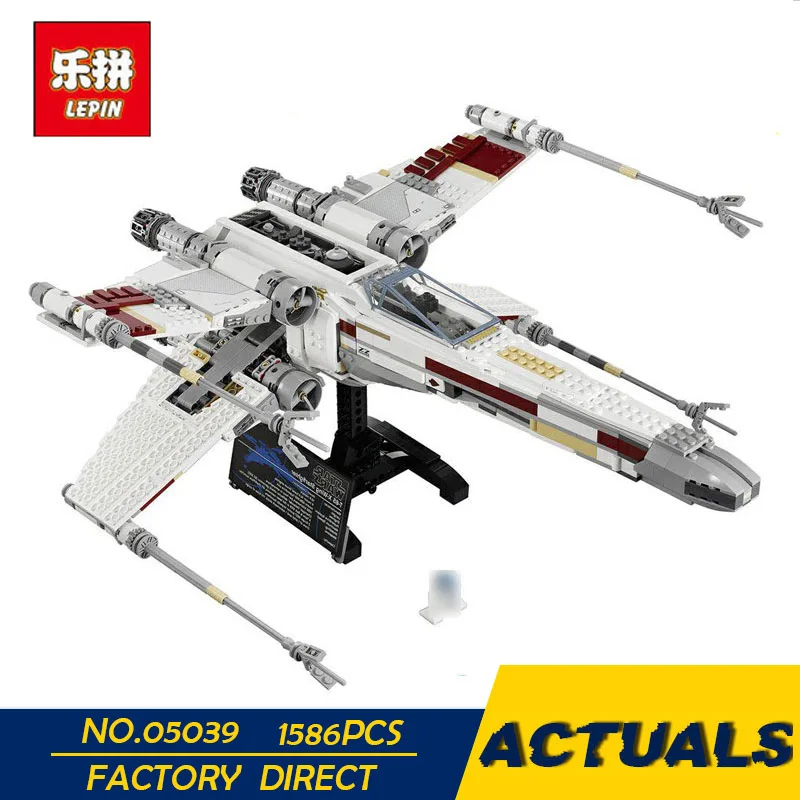 

LEPIN 05039 Star Cool Model Wars 1586Pcs Red Five X Starfighter wing Building Blocks Bricks toy Compatible 10240 for Boy gifts
