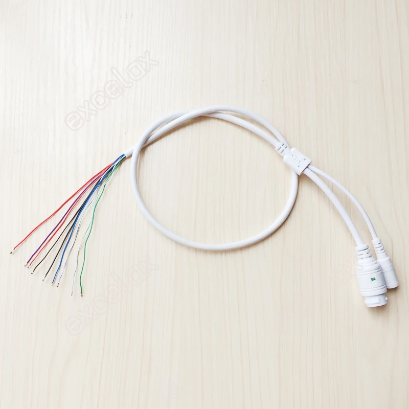 Сетевой модуль для IP камеры 2 шт./лот 9 контактов сетевой кабель Pigtail 80 см 1/2/3/6 PoE RJ45
