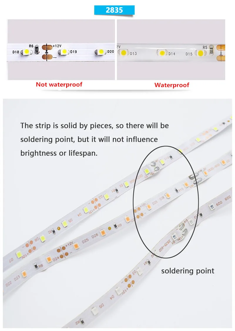 5 м 10 м Светодиодные ленты 2835SMD гибкие светодиодные ленты светодиодный ламп RBG теплые wihte красный цвет зеленый, синий, работающего на постоянном токе 12 В