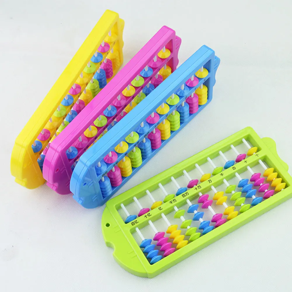 Детская игрушка montessori китайский счеты красочные небольшом количестве подсчета расчетные бусины Дети Математика раннее развитие развивающая игрушка