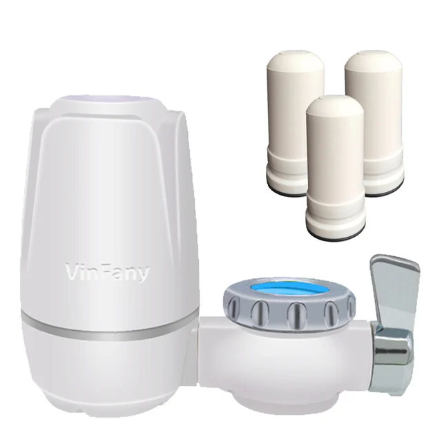 Freeshipping 8 layers purification Ceramic filter for water filter purifier kitchen faucet Attach extra 3 Filter cartridges