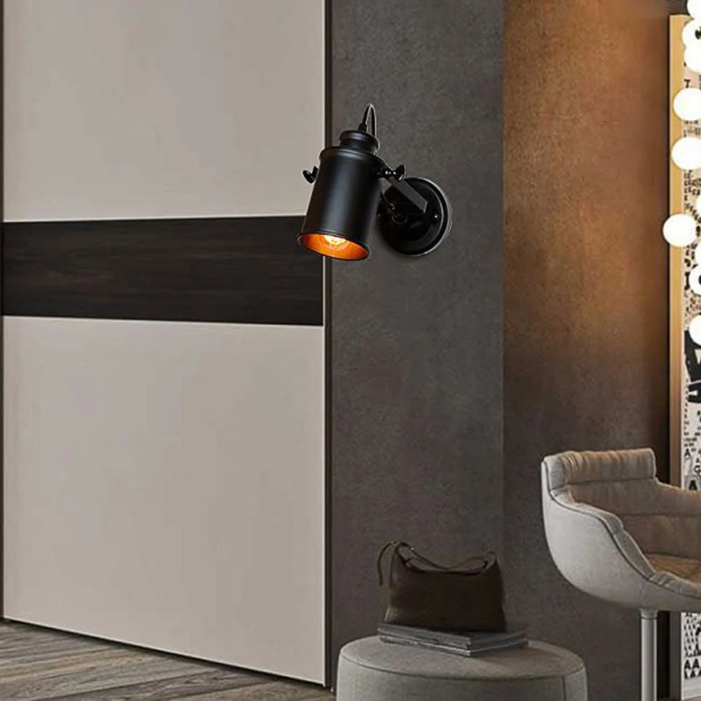E 27 настенная промышленная лампа в стиле ретро настенный светильник светодиодный настенный бра 85*170(мм) пихта бар кофе домашняя атмосфера украшения