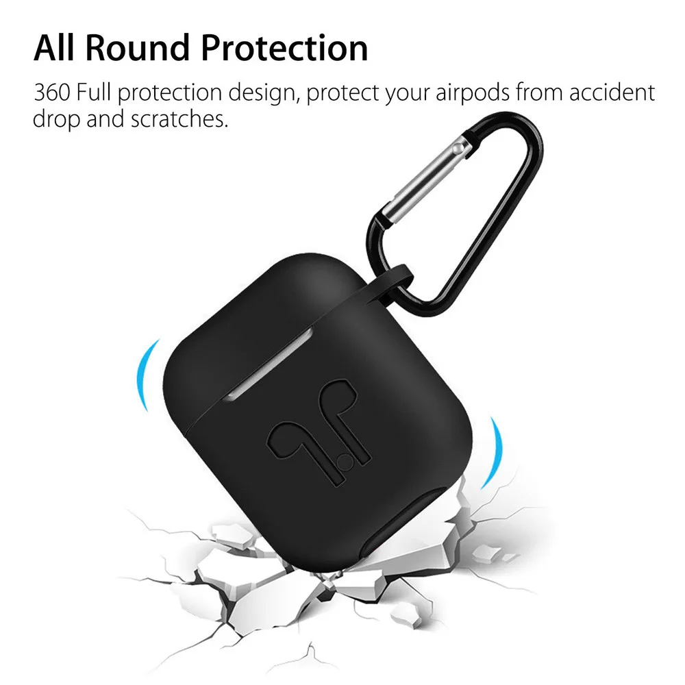 Силиконовый чехол Apple AirPods ремешок силиконовые Ящики Для Хранения Чехол защитный