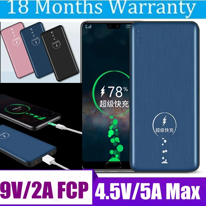 Supercharge power bank 10000 мАч SCP супер Зарядка power bank 5A FCP портативное зарядное устройство для huawei P20 Pro P10 mate 10 быстрое зарядное устройство