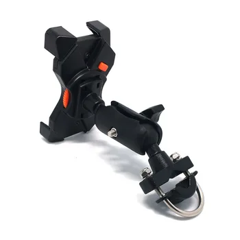 

360 Rotating GPS Motorcycle Phone Holder Four-jaw Bracket Bicycle Phone Holder Adjustable Rearview Handlebar Support Moto Mount