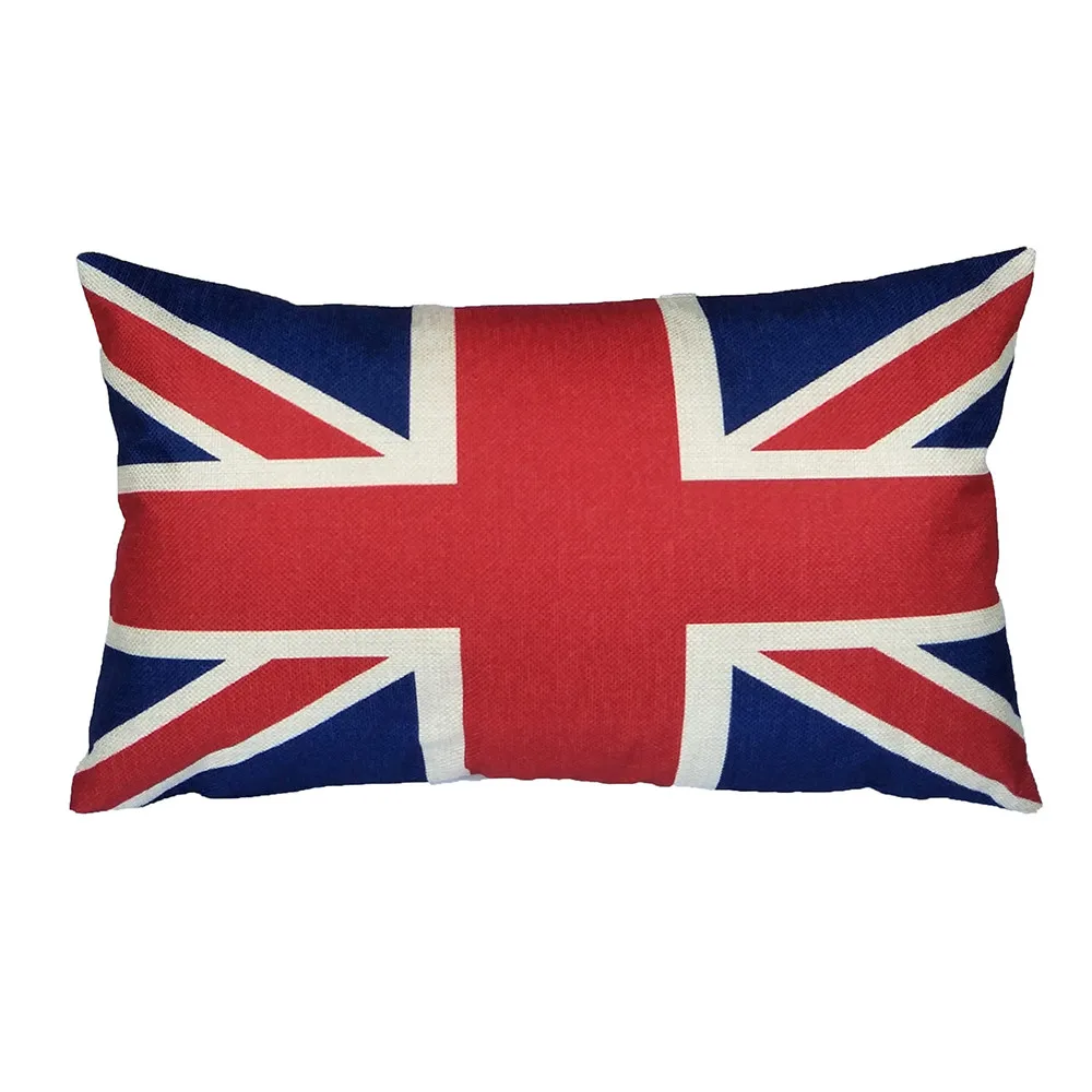 

Household Rectangle Cushion Cover 50 X 70cm National Flag Map Printed Comfortable Sleep Throw Pillowcase Pillow Cover For Home