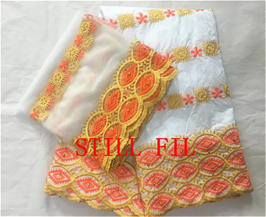 New arrivai bazin riche fabric white african bazin riche getzner nouveau french net lace fabric 5+2yards/lot