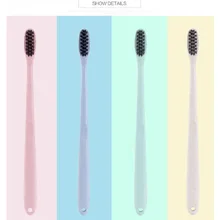 Зубная щетка персональное устройство для ухода pappus Очищение ротовой полости apparatusвзрослый бамбуковый уголь зубная щетка Пшеничная солома один пакет