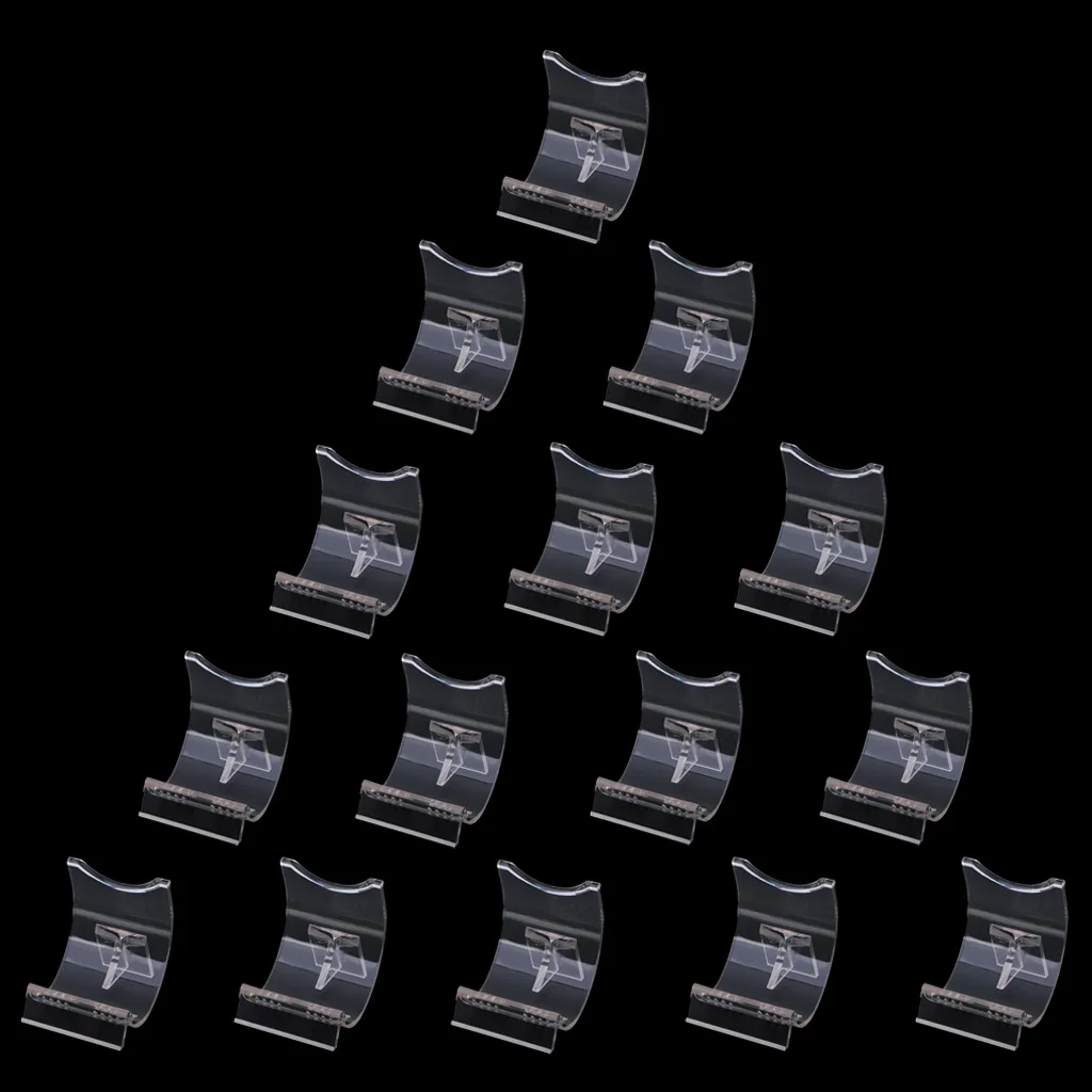 15PCS Acrylic Lighter Display Stand Clear Holder Support Lighter Display Rack for Lighters Durable Cigar Accessories 