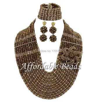 

Latest African Fashion Jewelry Sets Unique African Costume Jewelry Set ABW019