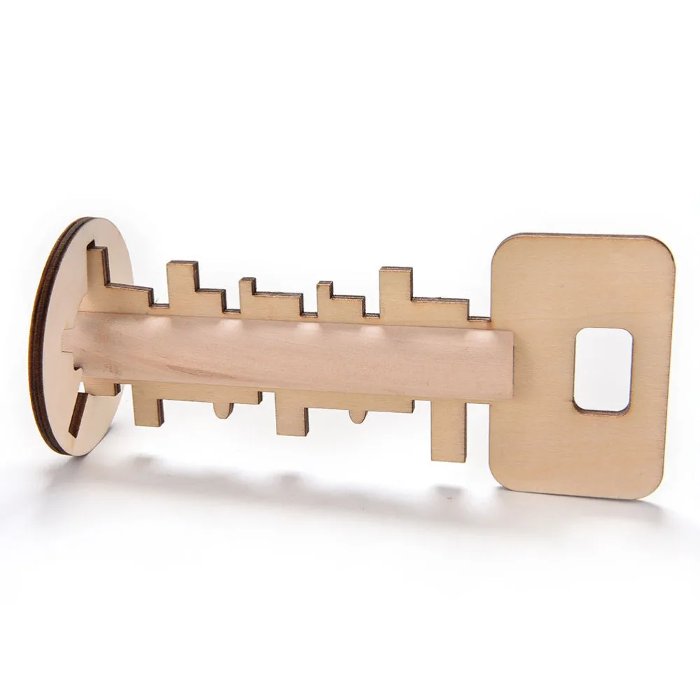 Новая деревянная головоломка для разблокировки ключ Классическая смешной лес Kong Ming Lock Обучающие игрушки игра