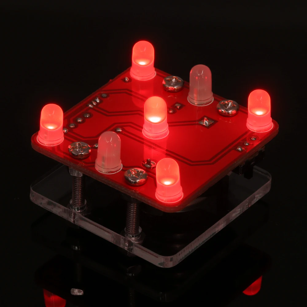 DIY качели тряски LED кости комплект модуль с небольшой вибромотором|Детали и