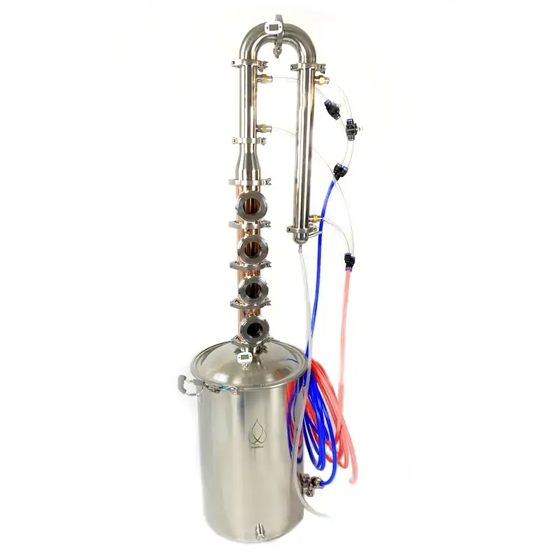 Moonshine still 50l boiler 3" Stainless Steel Column for distillation, Copper bubble plates