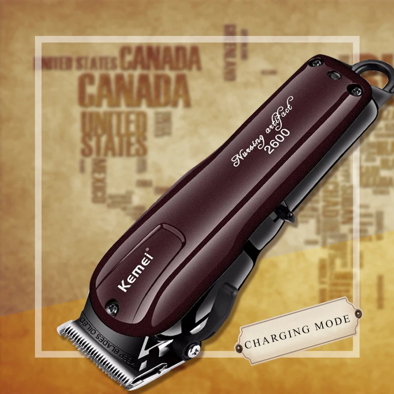 

Cordless Hair Clipper Professional Barber's Tools With 4 Limit Combs Hair Cutting Machine Rechargeable Electric Hair Trimmer