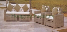 Outdoor garden sofa set furniture in rattan material,garden sofas