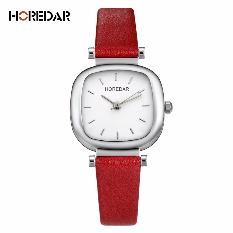 HOREDAR Vintage Square Women Watches 2017 Luxury Brand Ladies Dress Quartz Wrist Watch Elegant Wristwatch Montre Femme saat 2