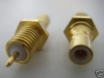 

100 SMC Male Bulkhead Panel Connector RG316 RG174 ED